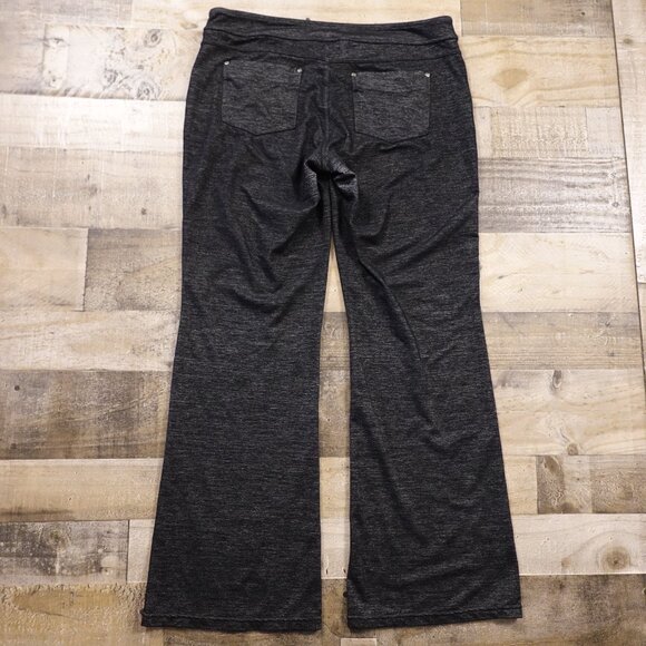 Athleta Metro Flare Pants Women’s XL Black Heather Stretch Comfort - Picture 10 of 14